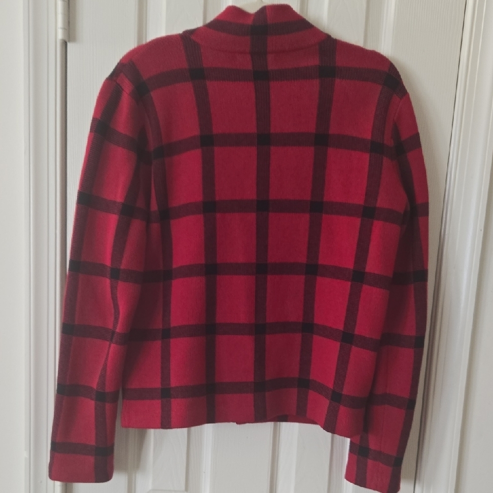 Ralph Lauren Women's Red and Black Bomber Jacket - Picture 5 of 7